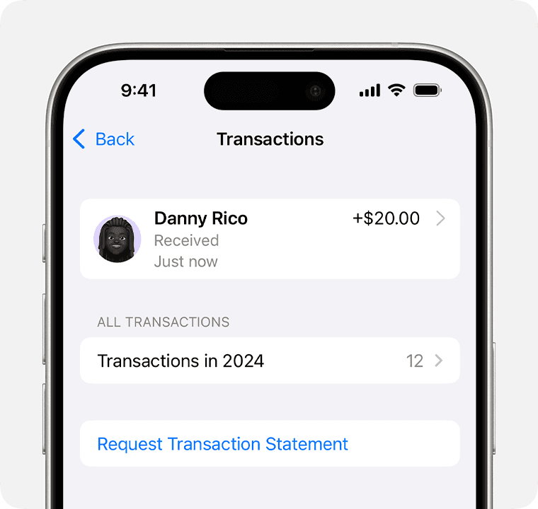 Boundaries family child account — Apple Cash transactions on iPhone